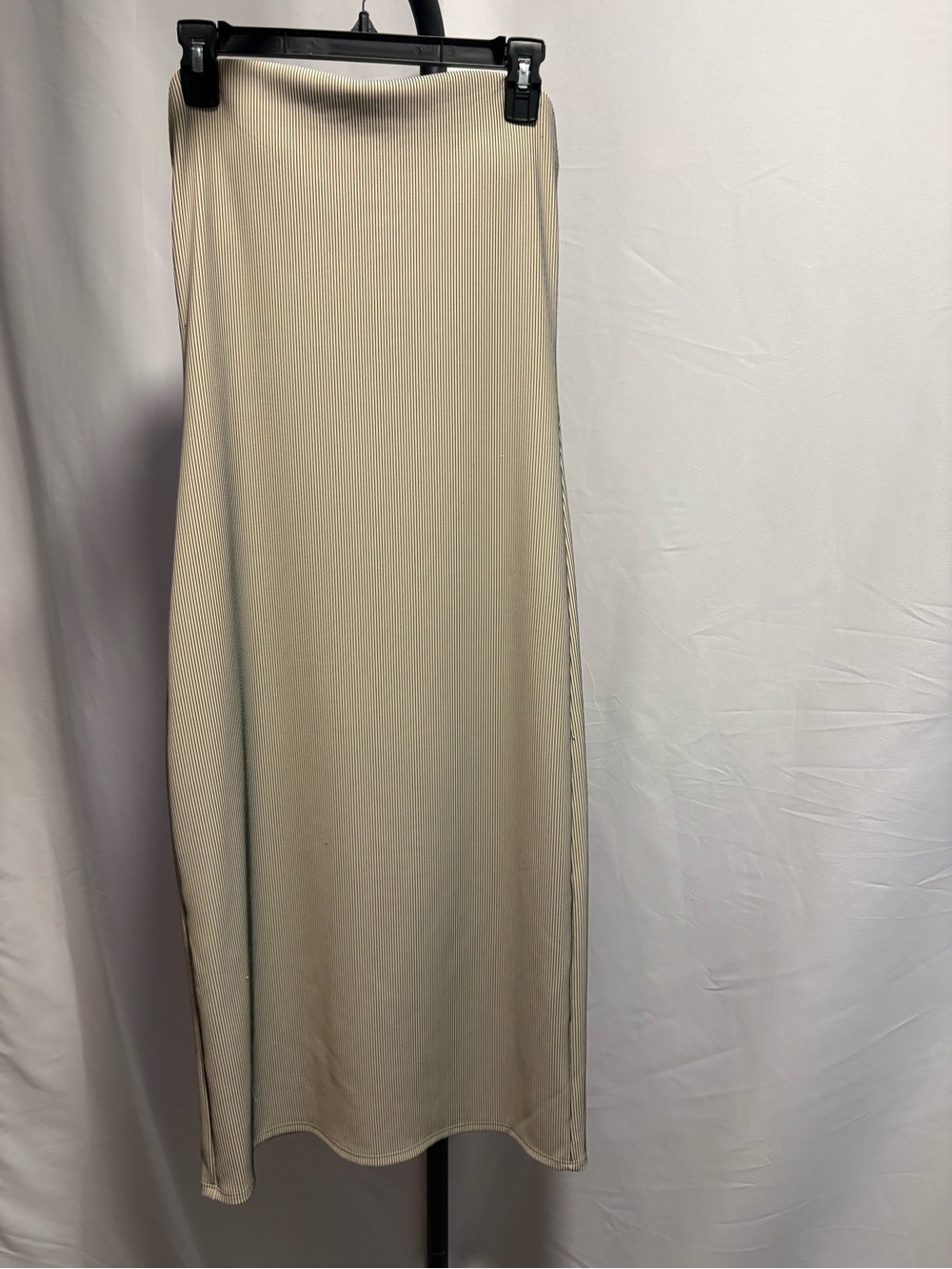 aerie Cream Ribbed Midi dress